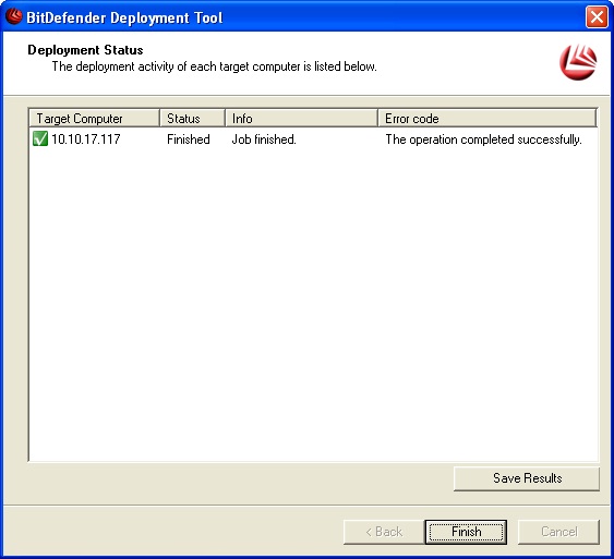 View Deployment Status How to configure Bitdefender Management Server post-install
