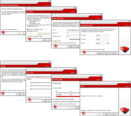 BitDefender 10 Initial Setup Wizard