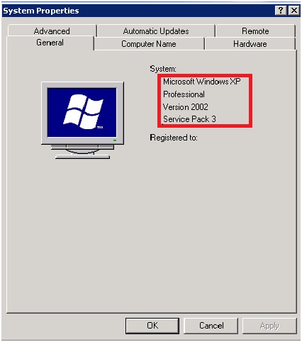XP System Properties XP System Properties