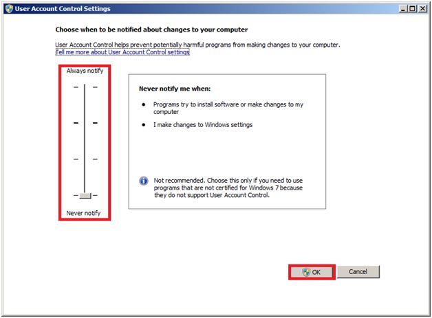 User Account Control User Account Control