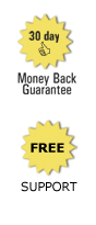30 day money back & free support