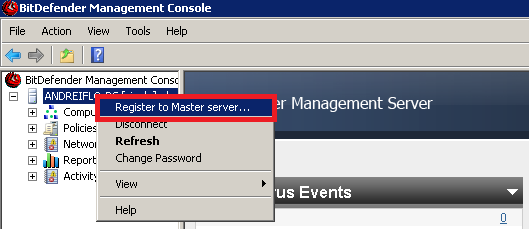 Register to Master Server Register to Master Server