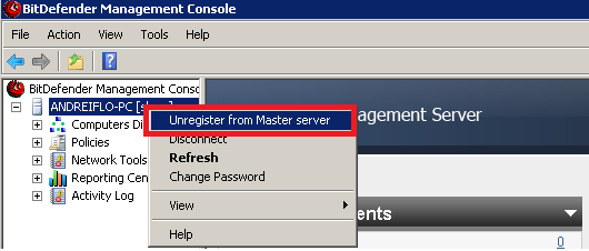 Unregister From Master Unregister From Master