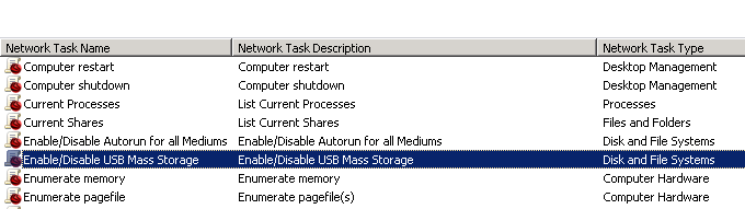 How to control the USB devices on your network Enable/Disable USB Mass Storage