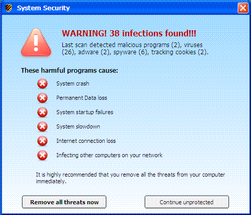 Conclusion - warning window Conclusion - warning window