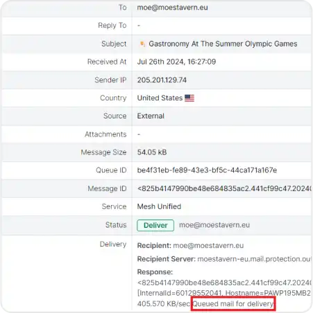 GravityZone Extended Email Security - Graymail Filtering