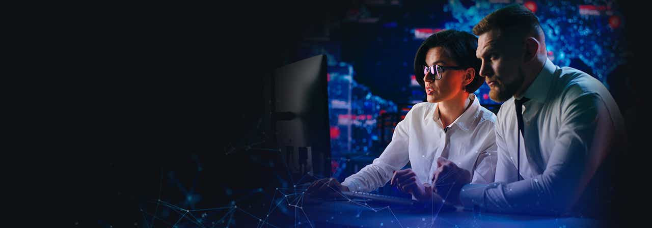 SecOps team analyzing endpoint and human risks