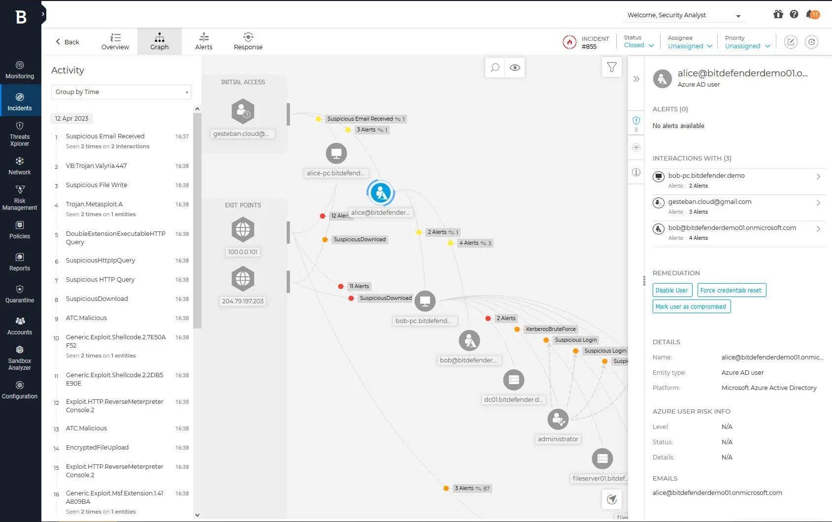 enterprise threat detection, investigation and response solutions