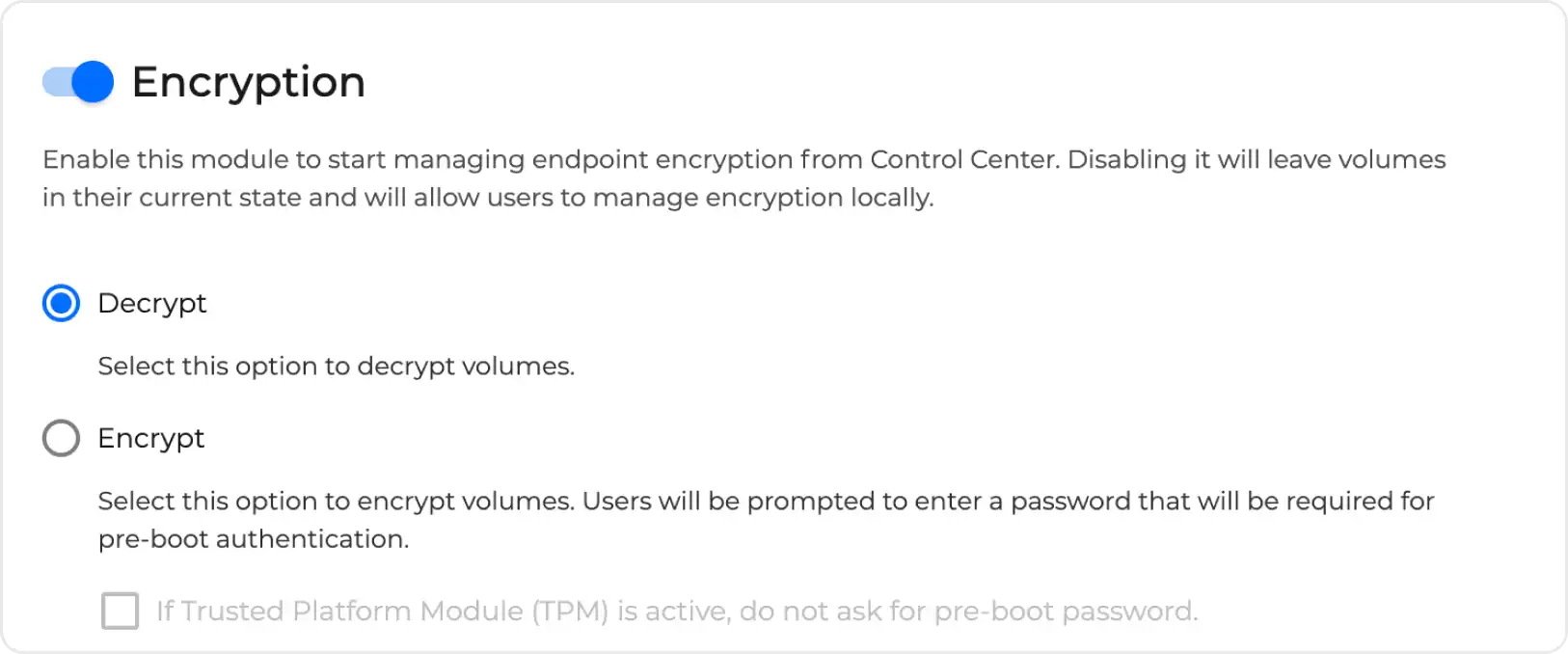 Bitdefender GravityZone - Native Proven Encryption