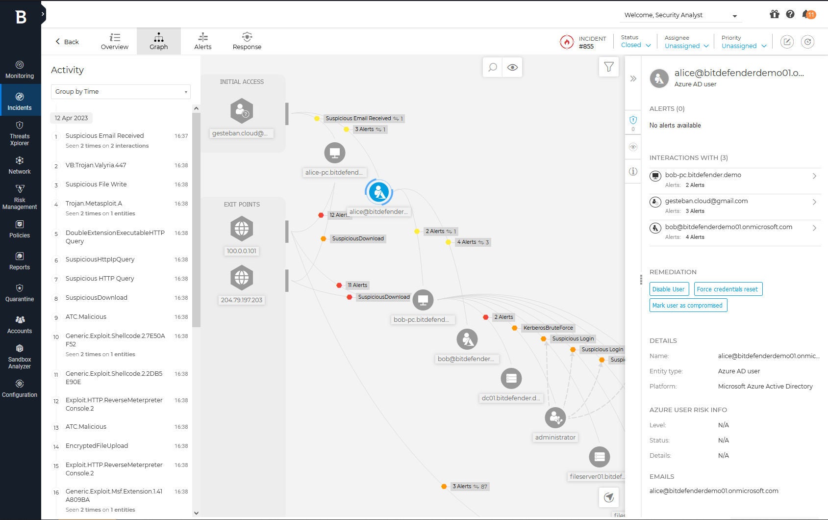 XDR security software for endpoints, cloud, email, identity, and network.