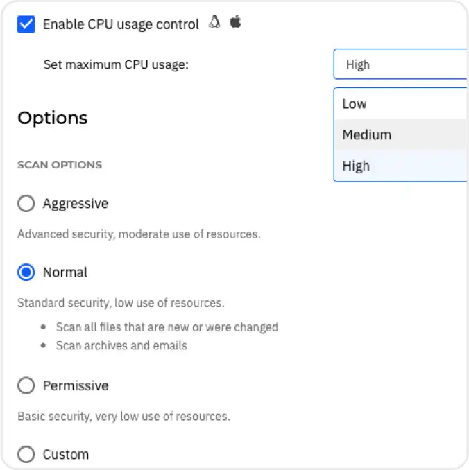 GravityZone - Optimized Performance