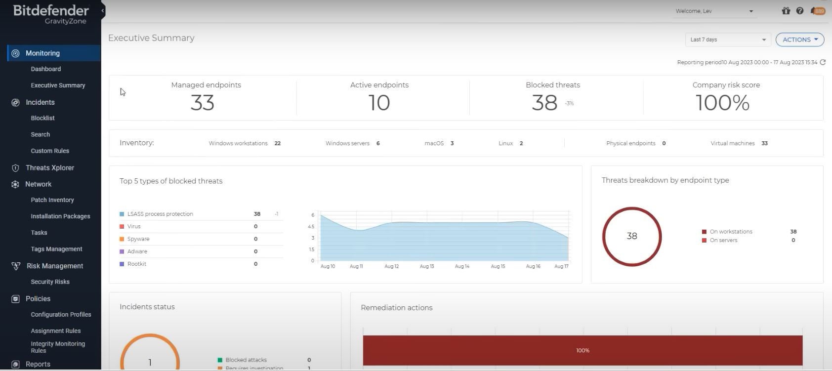 Bitdefender GravityZone Extended Detection Response XDR