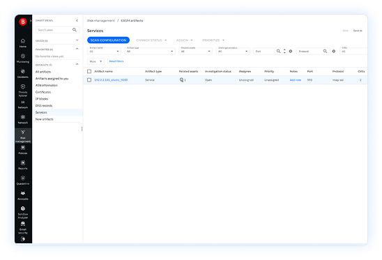 GravityZone EASM for MSP in-platform image