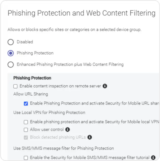 GravityZone  - Anti-phishing Protection