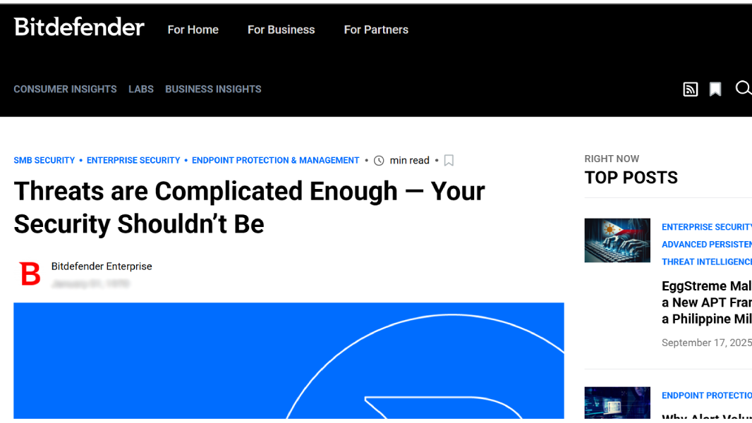 Threats are Complicated Enough, Your Security Shouldn't Be