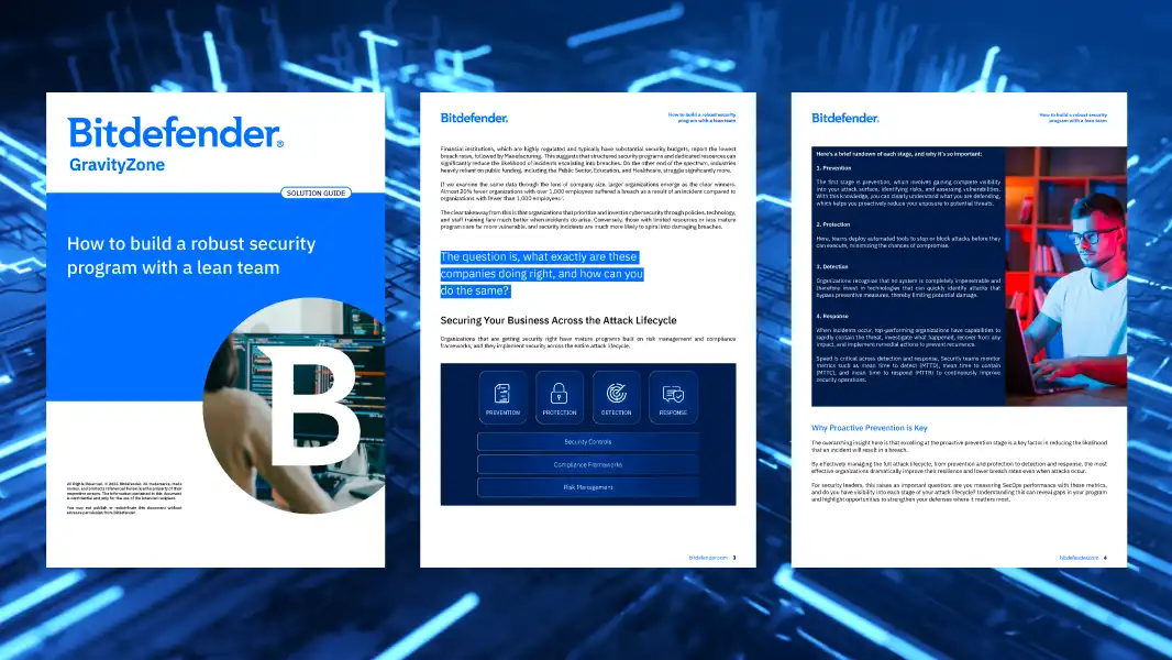 How to build a robust security program