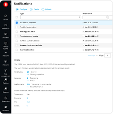 Vulnerabilities and exposures alerting menu in GravityZone EASM