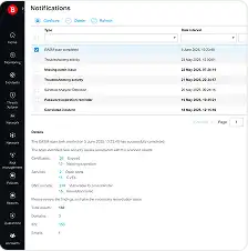 Menu di avviso per vulnerabilità ed esposizioni in GravityZone EASM
