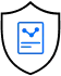 stylized protection shield icon