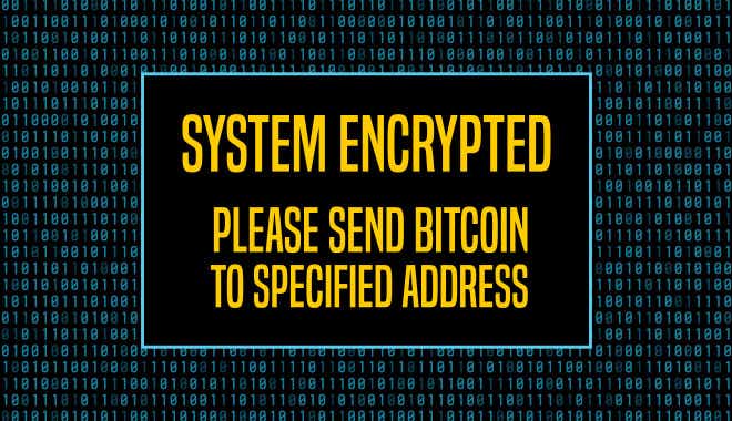 System encrypted: Please send bitcoin to specific address