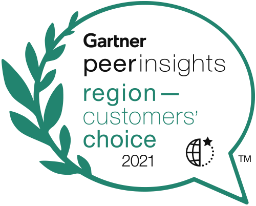 Gartner Peer Insights - Customer Recognition Choice 2021 award