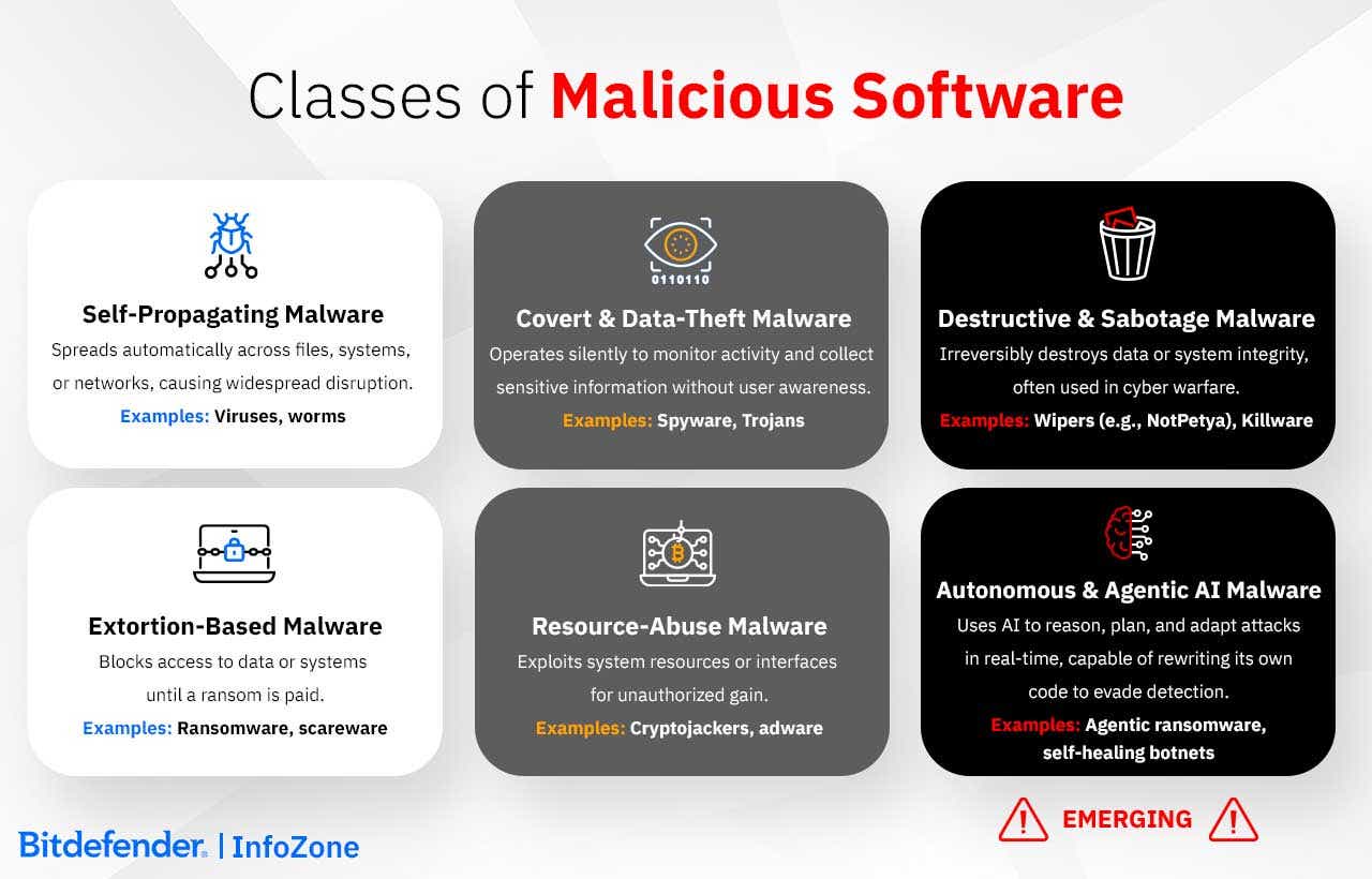 Classes of Malicious Software