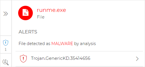 Endpoint incident - File node - Alerts