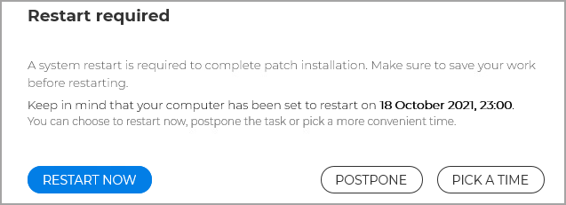 Maintenance Windows for Patch Management - endpoint notification