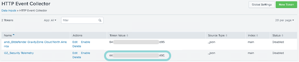 Splunk configuration