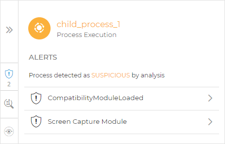 EDR process node - Alerts