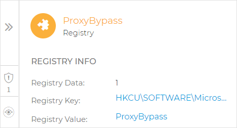 Endpoint incident - Registry node - Registry info