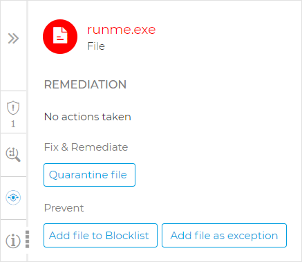 Endpoint incident - File node - Remediation