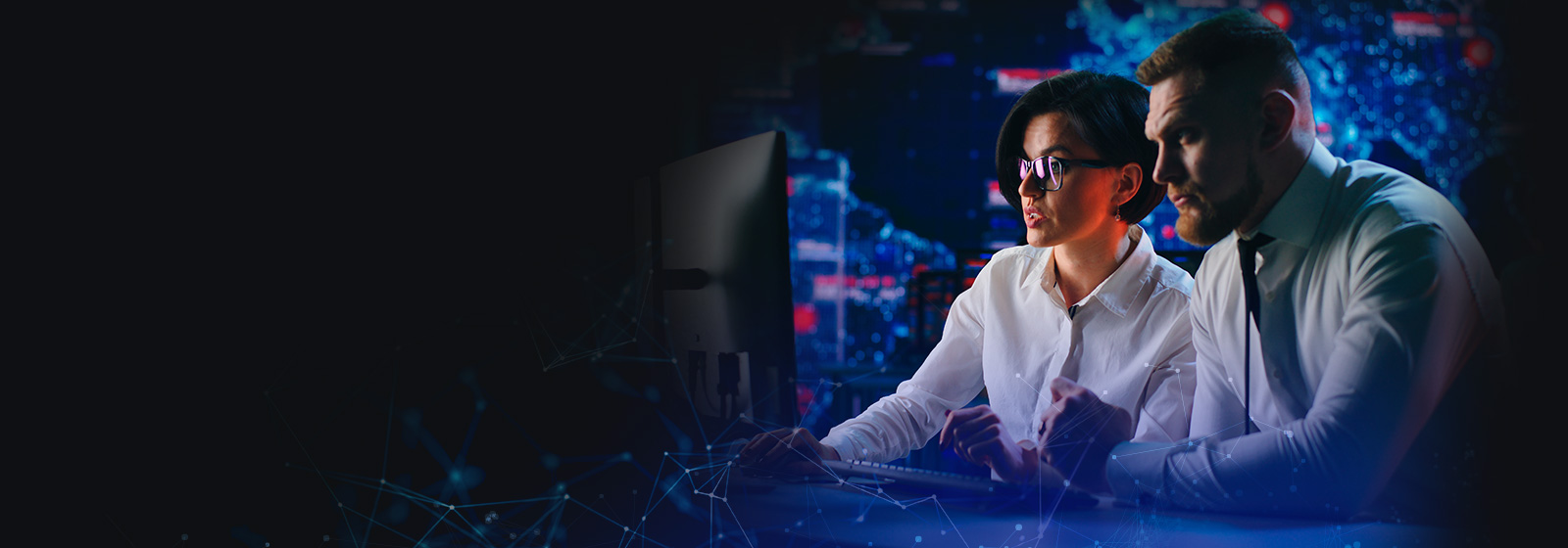 SecOps team analyzing endpoint and human risks