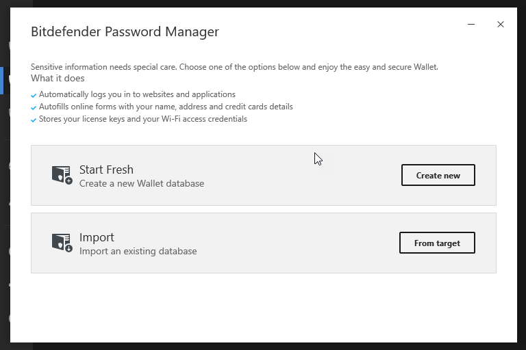 import passwords from passwordbox