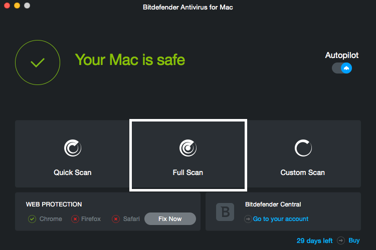 mac full system scan