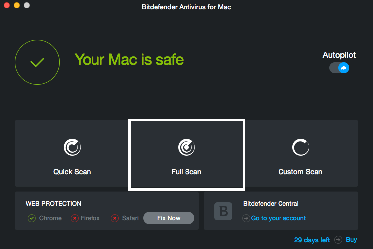 bitdefender full scan windows