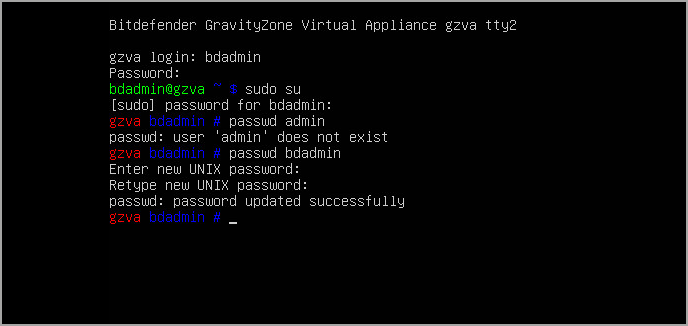 command line change password linux