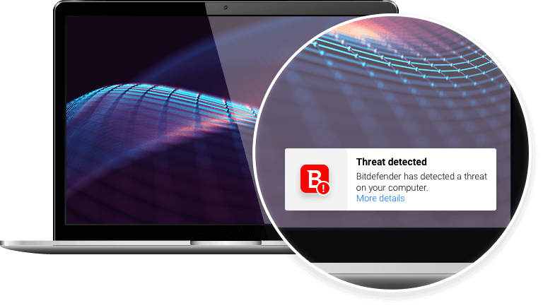 Bitdefender "Threat detected" alert