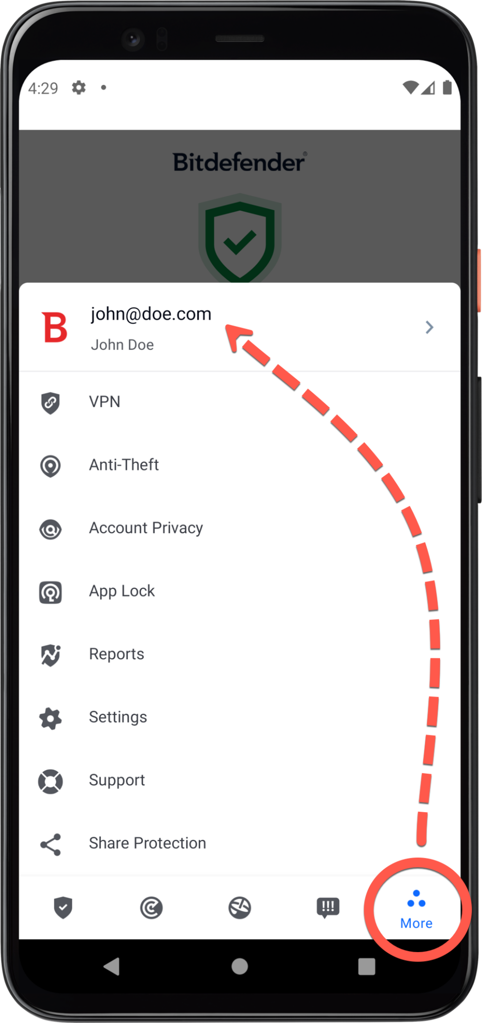 How to uninstall Bitdefender Mobile Security for Android