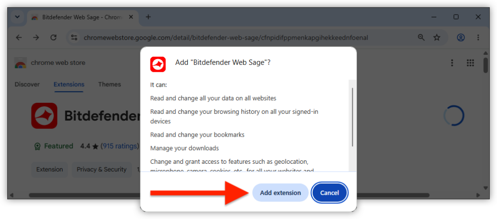 Add extension
