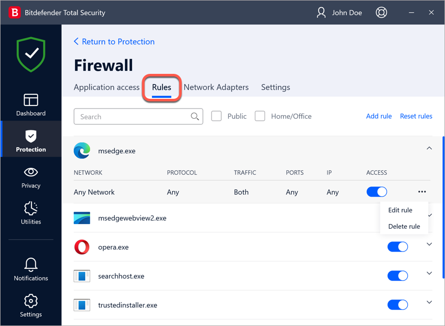 firewall rules