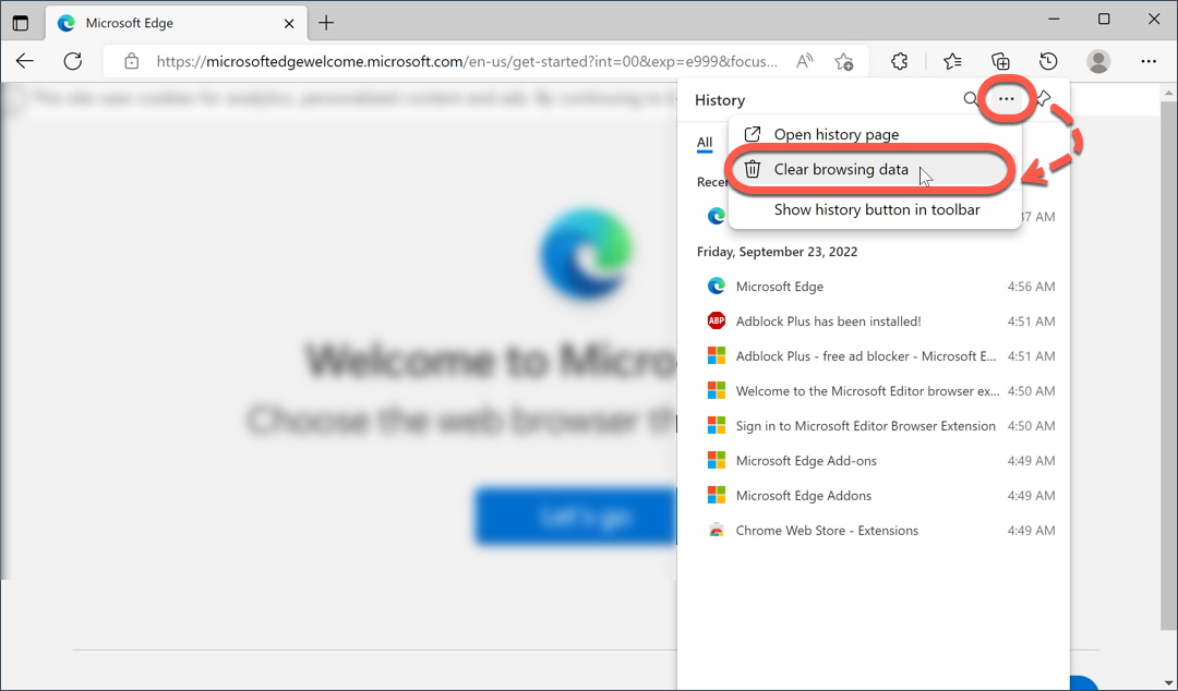 How to clear cache and cookies in Microsoft Edge on Windows