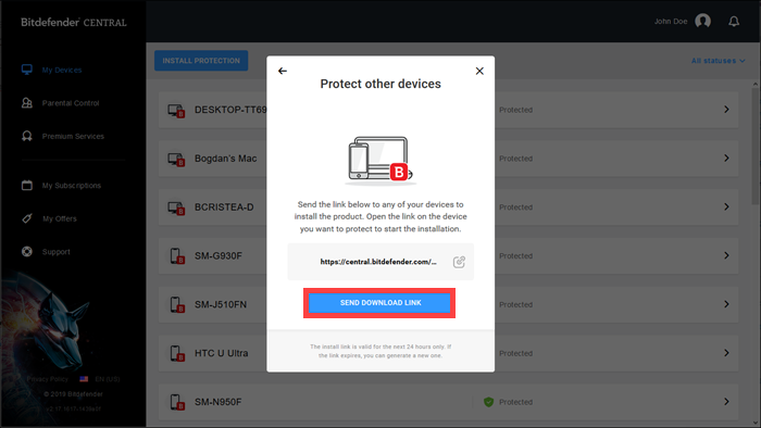 install another device 2