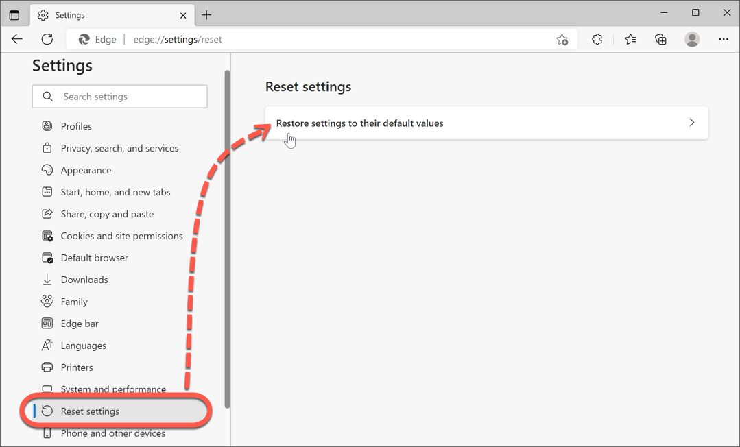 How to Clear the Cache in Microsoft Edge