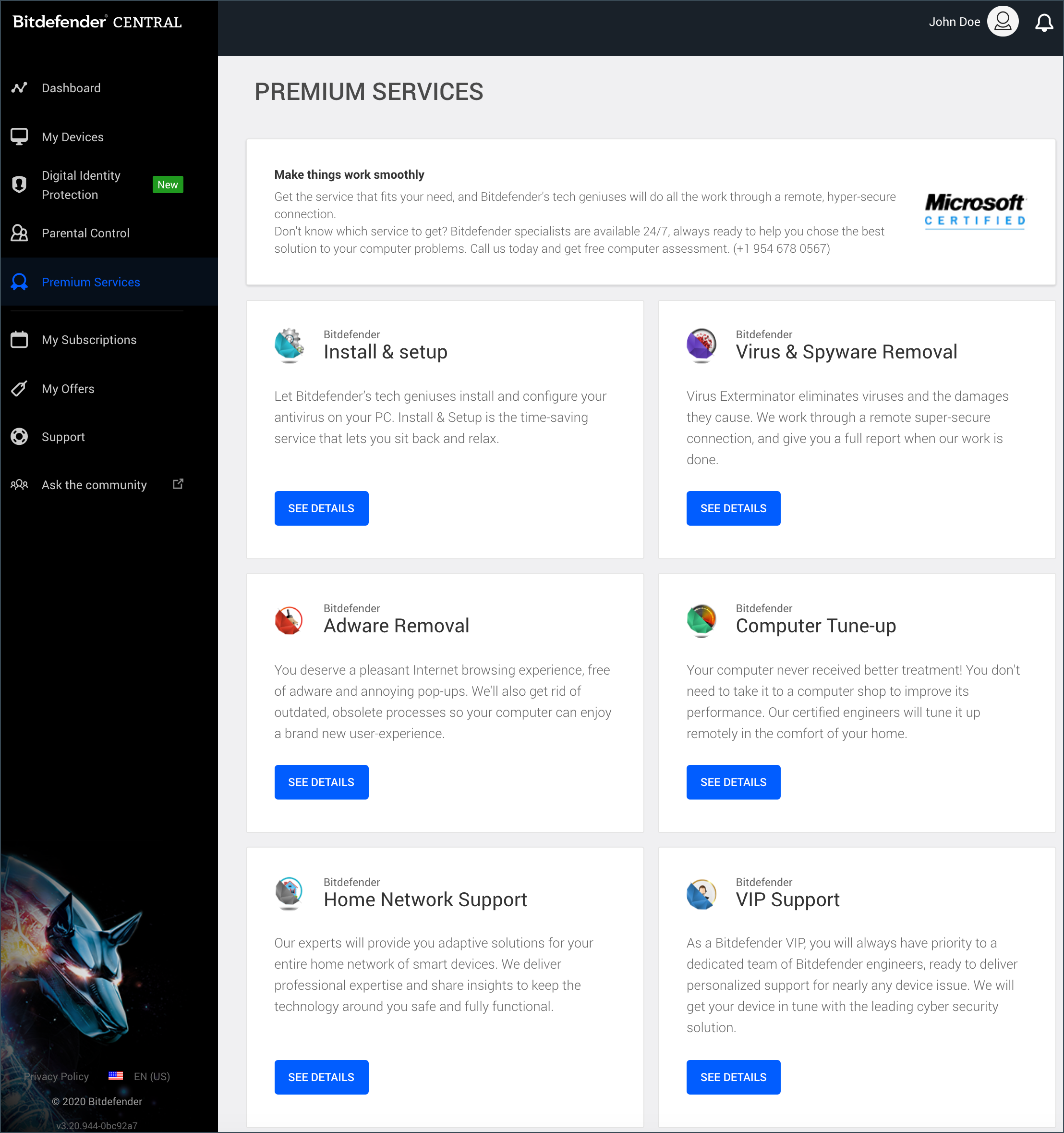 Bitdefender Central - Premium Services