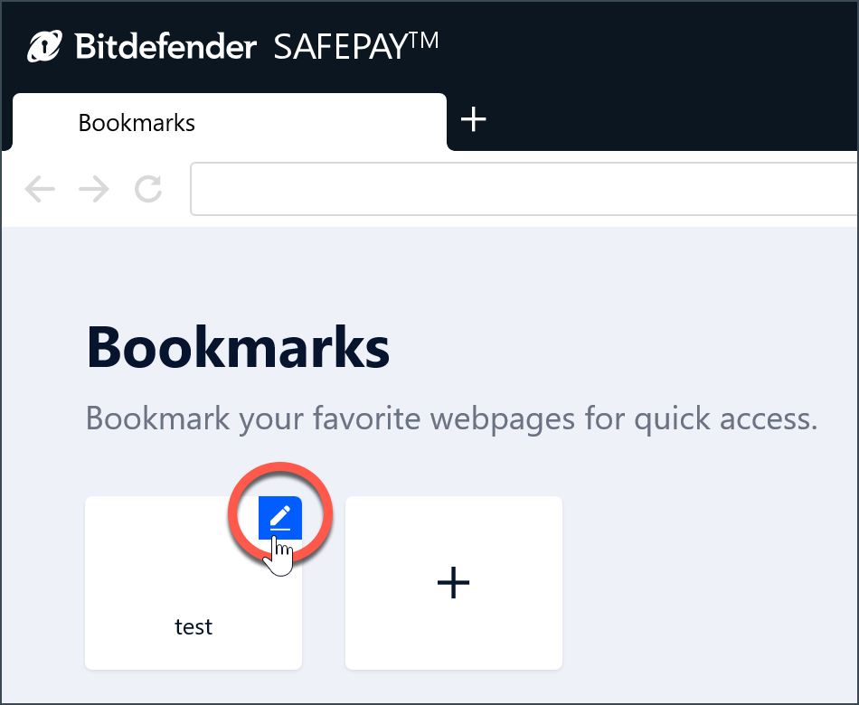 Bitdefender Safepay pencil