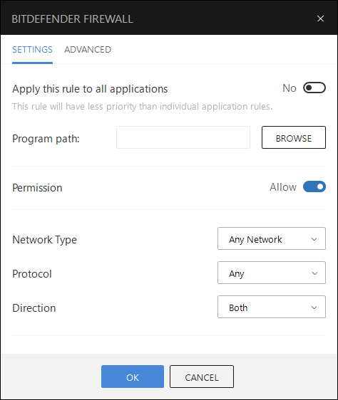 Change firewall for ftp mac