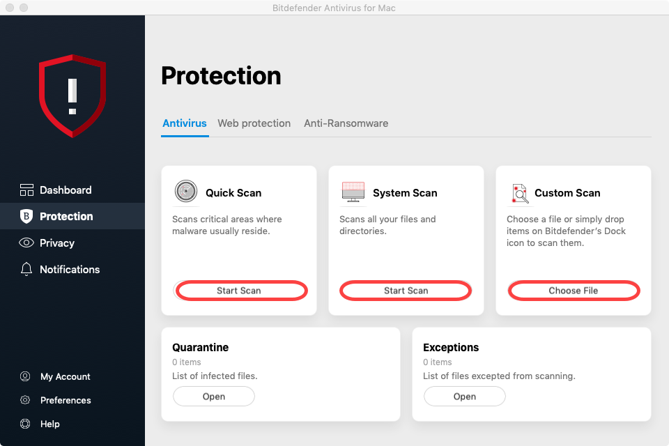 analizador de malware en línea bitdefender