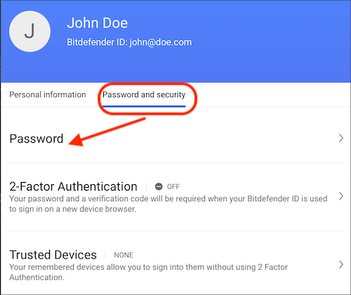 How To Reset The Password For Your Bitdefender Central Account - what is john does password on roblox