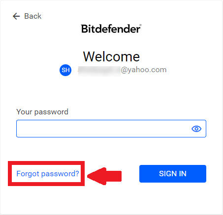 How To Reset The Password For Your Bitdefender Central Account